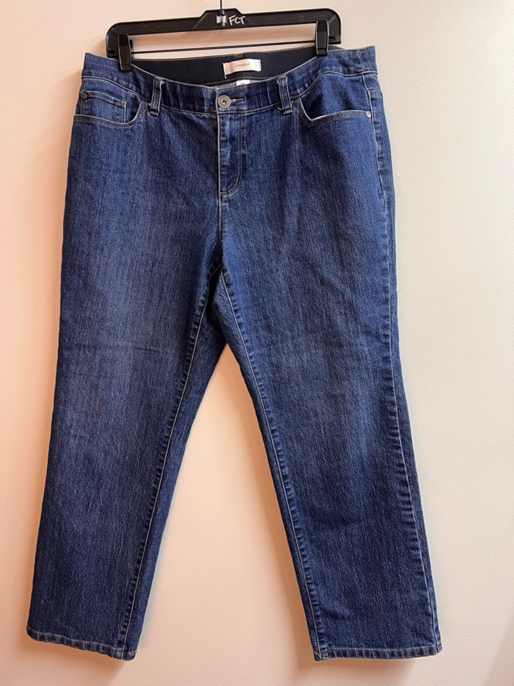 EUC! CJ Banks Women’s Jeans Sz 16W Petite Blue Denim Comfort Medium Wash
